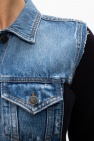 Diesel BLUE Denim jacket with raw edge