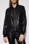 Moose Knuckles Leather bomber jacket