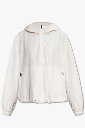 Company flap-pocket zip-up jacket Neutrals