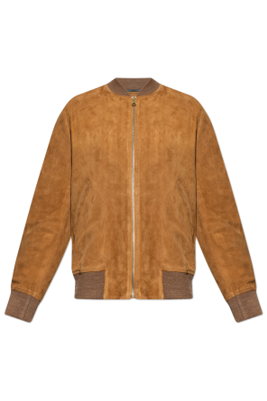Suede "bomber" jacket