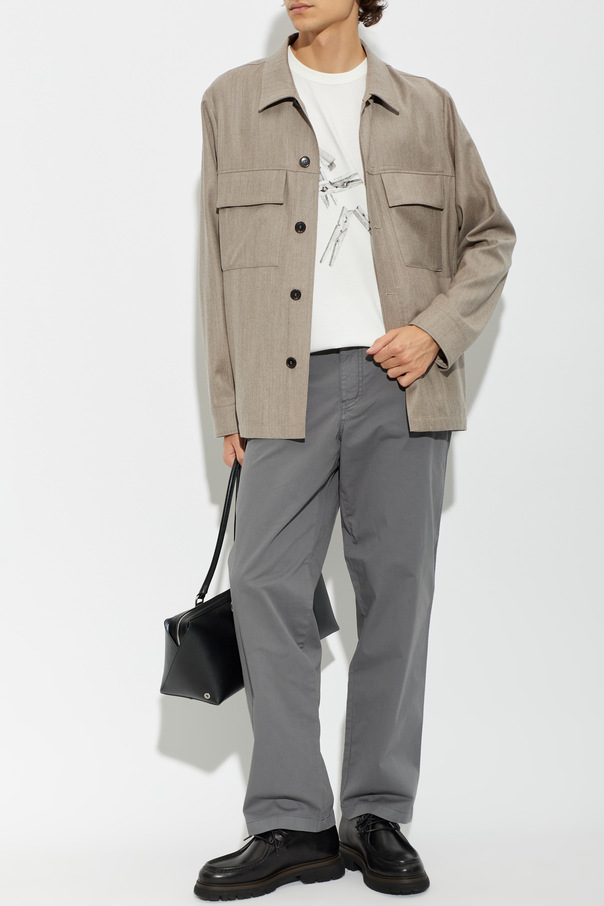 Paul Smith Вълнена риза с джобове