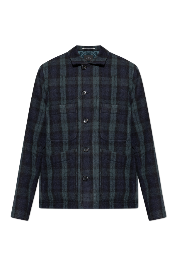 Wool jacket with check pattern od PS Paul Smith