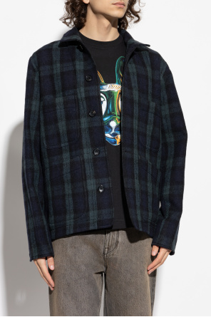 PS Paul Smith Wool jacket with check pattern