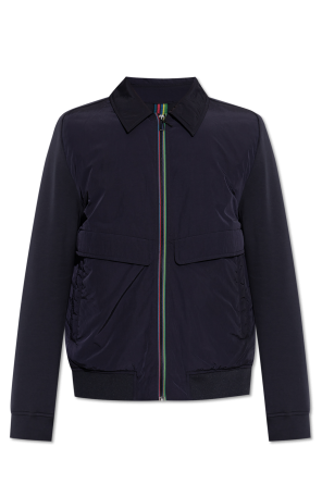 Gefütterte Jacke aus Materialmix