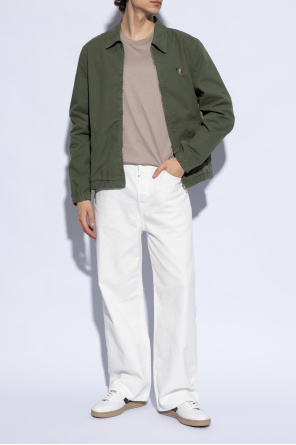 Cotton jacket od moschino smiley logo print hoodie item