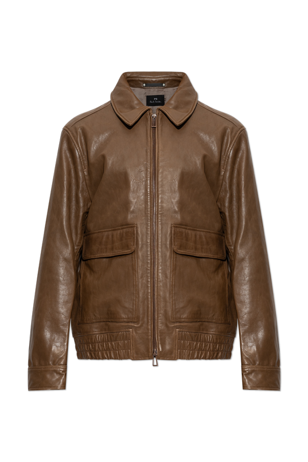 Leather jacket in ‘vintage’ style od PS Paul Smith