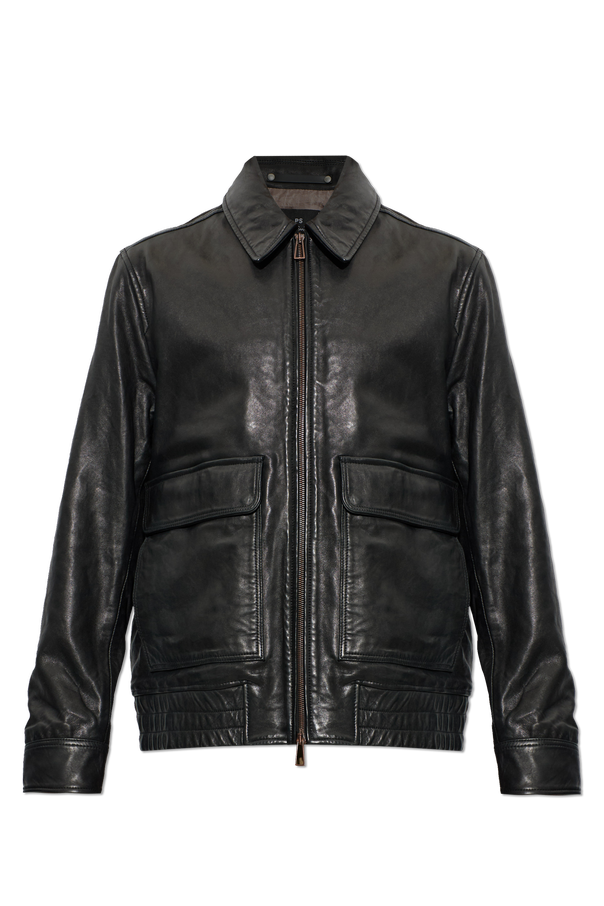 Leather jacket in ‘vintage’ style od PS Paul Smith
