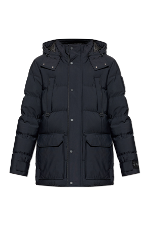 Down jacket with hood