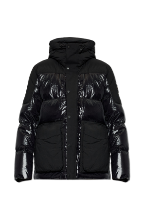 Down jacket with hood