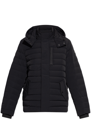 Down jacket with detachable hood