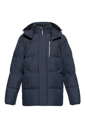 Down jacket with detachable hood