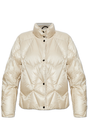 Quilted jacket with patch