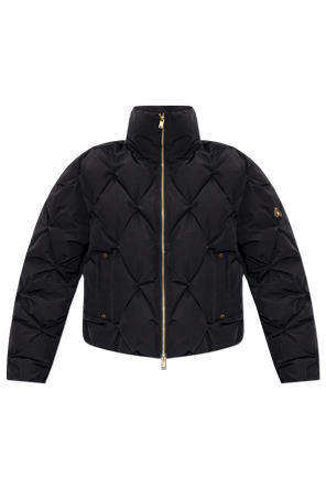 Padded jacket with stand-up collar