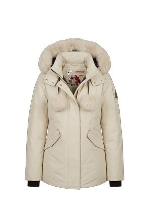 Down jacket with detachable hood