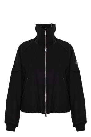 Wool jacket with patch