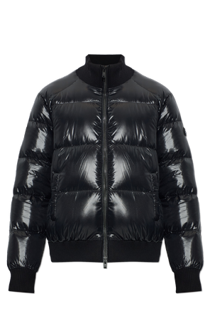 Down jacket with stand-up collar