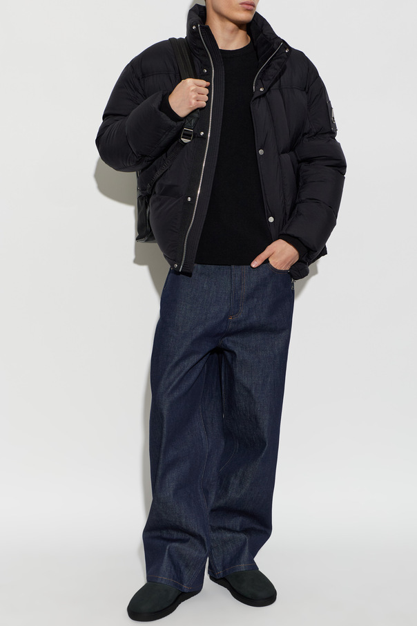 Moose Knuckles Puffer jacket with a stand-up collar