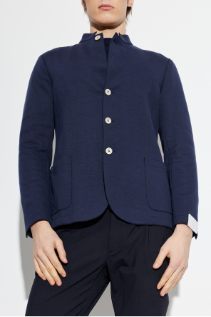 Eleventy Jacket with stand-up collar