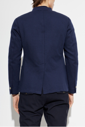 Eleventy Jacket with stand-up collar
