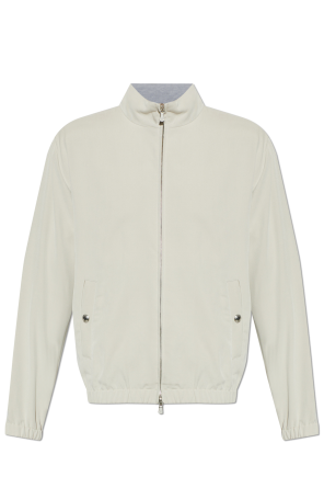 Chaqueta de seda con cuello mao