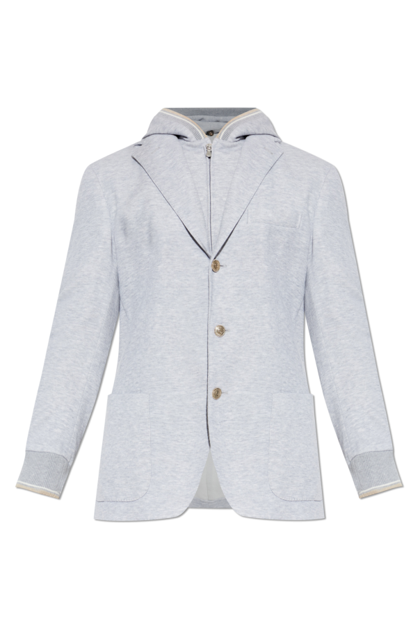 Jacket with a detachable hood od Eleventy