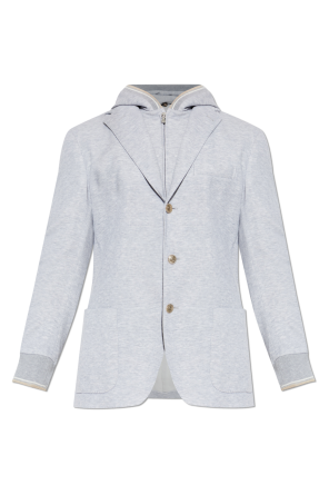 Jacket with a detachable hood