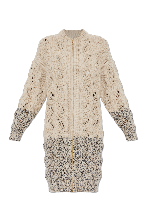 Cardigan with zip fastening od Fabiana Filippi