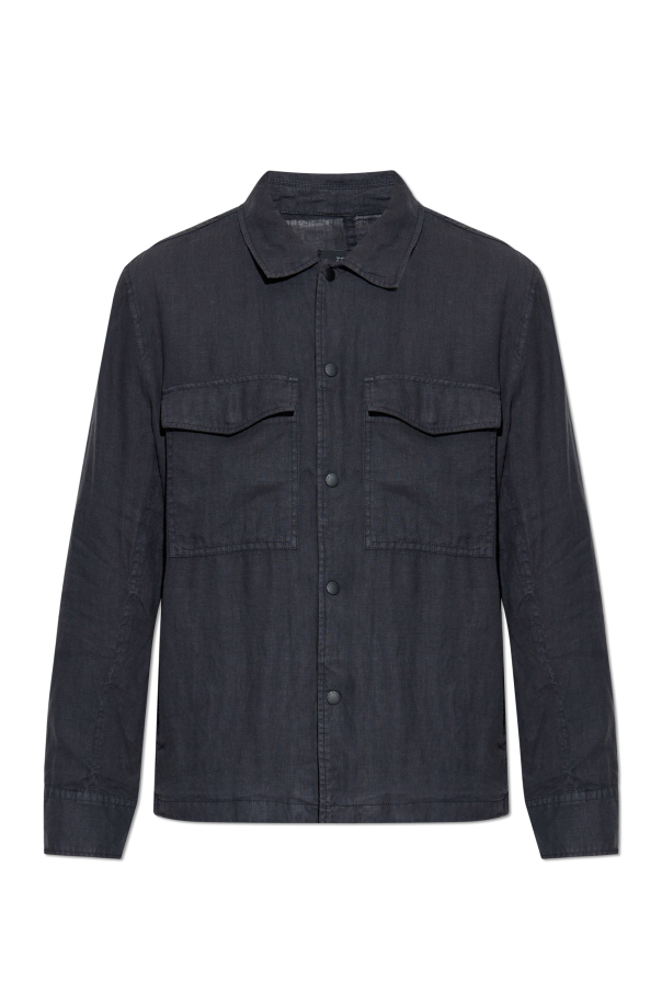 Rag & Bone  Lniana kurtka z kieszeniami