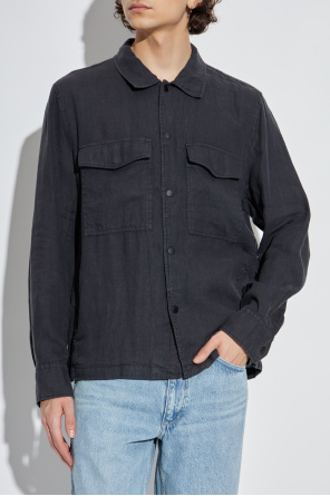 Rag & Bone  Lniana kurtka z kieszeniami