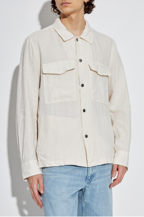 Rag & Bone  Lniana koszula z kieszeniami