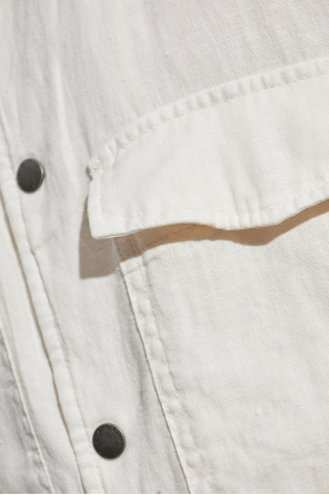 Rag & Bone  Lniana koszula z kieszeniami
