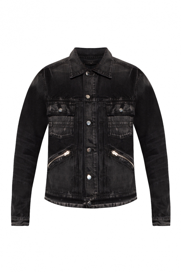 Amiri Denim jacket abgerundetem with pockets