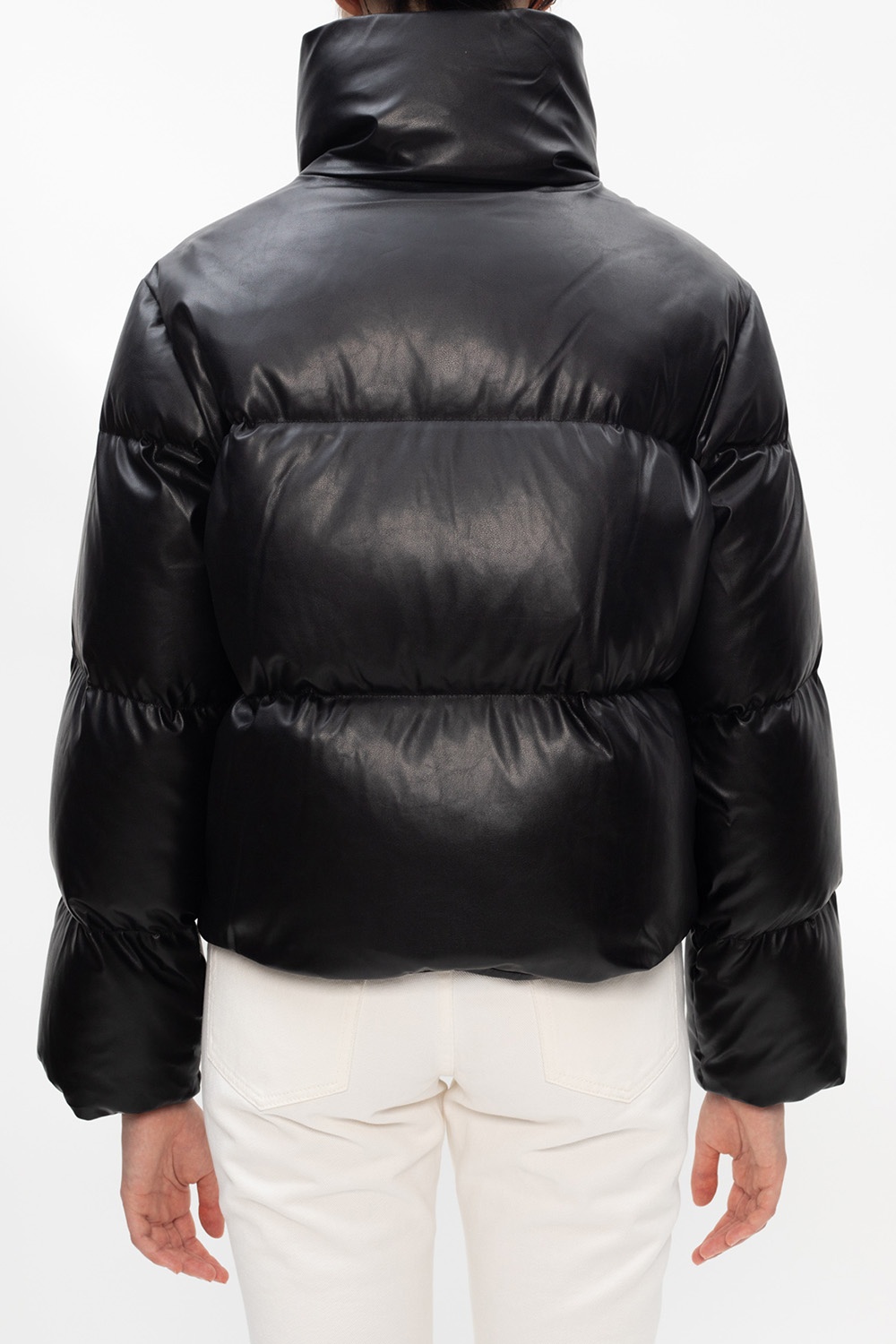 michael kors black quilted jacket