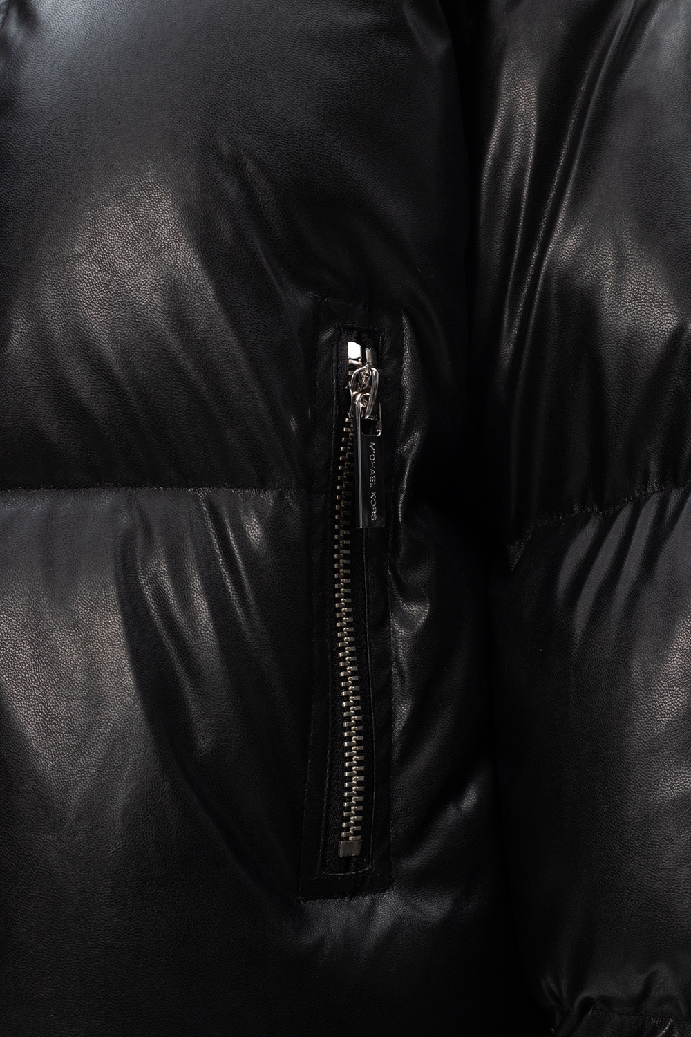 michael kors black quilted jacket