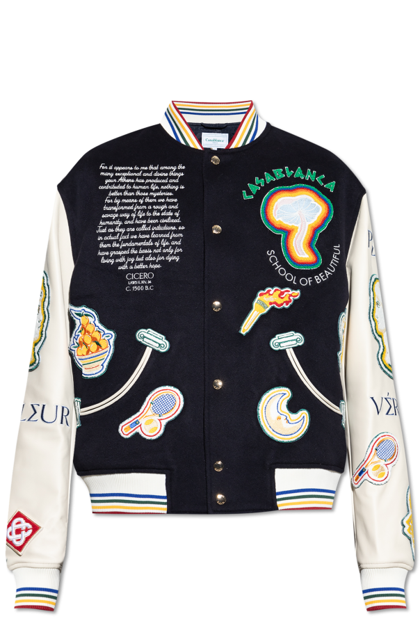 Casablanca Bomber jacket with colorful patches