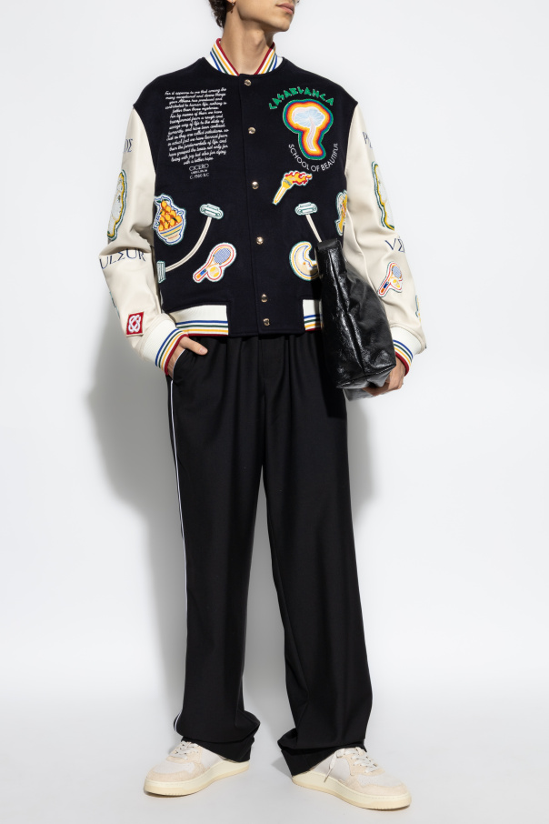 Casablanca Bomber jacket with colourful patches