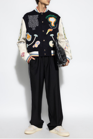 Bomber jacket with colorful patches od Casablanca