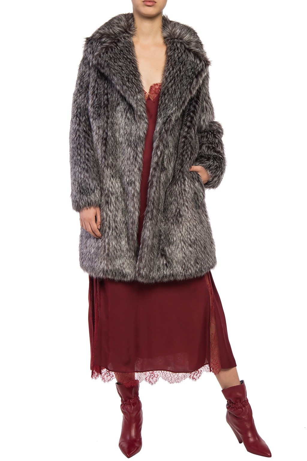 Faux fur coat Michael Kors Camel size L International in Faux fur  21117731