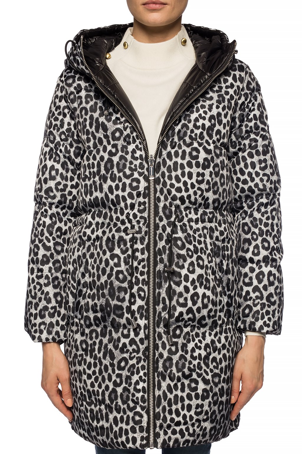 Grey Down jacket with leopard print Michael Michael Kors - Vitkac KR