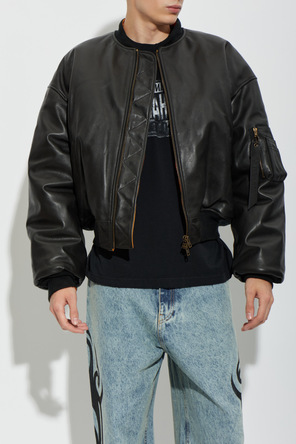 VETEMENTS Leather 'bomber' jacket