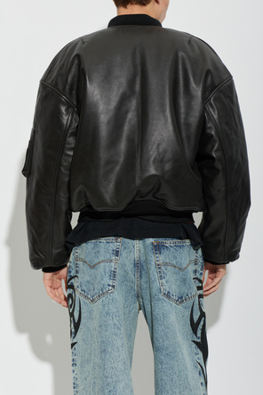 VETEMENTS Leather 'bomber' jacket
