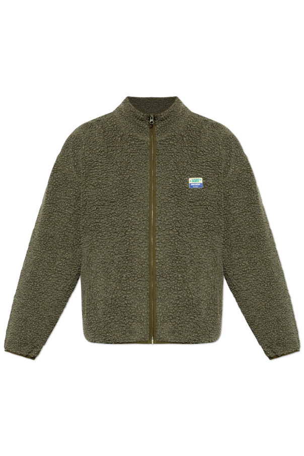 Furry sweatshirt with logo patch od American Vintage