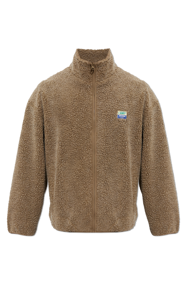 Fleece sweatshirt with a stand-up collar od American Vintage