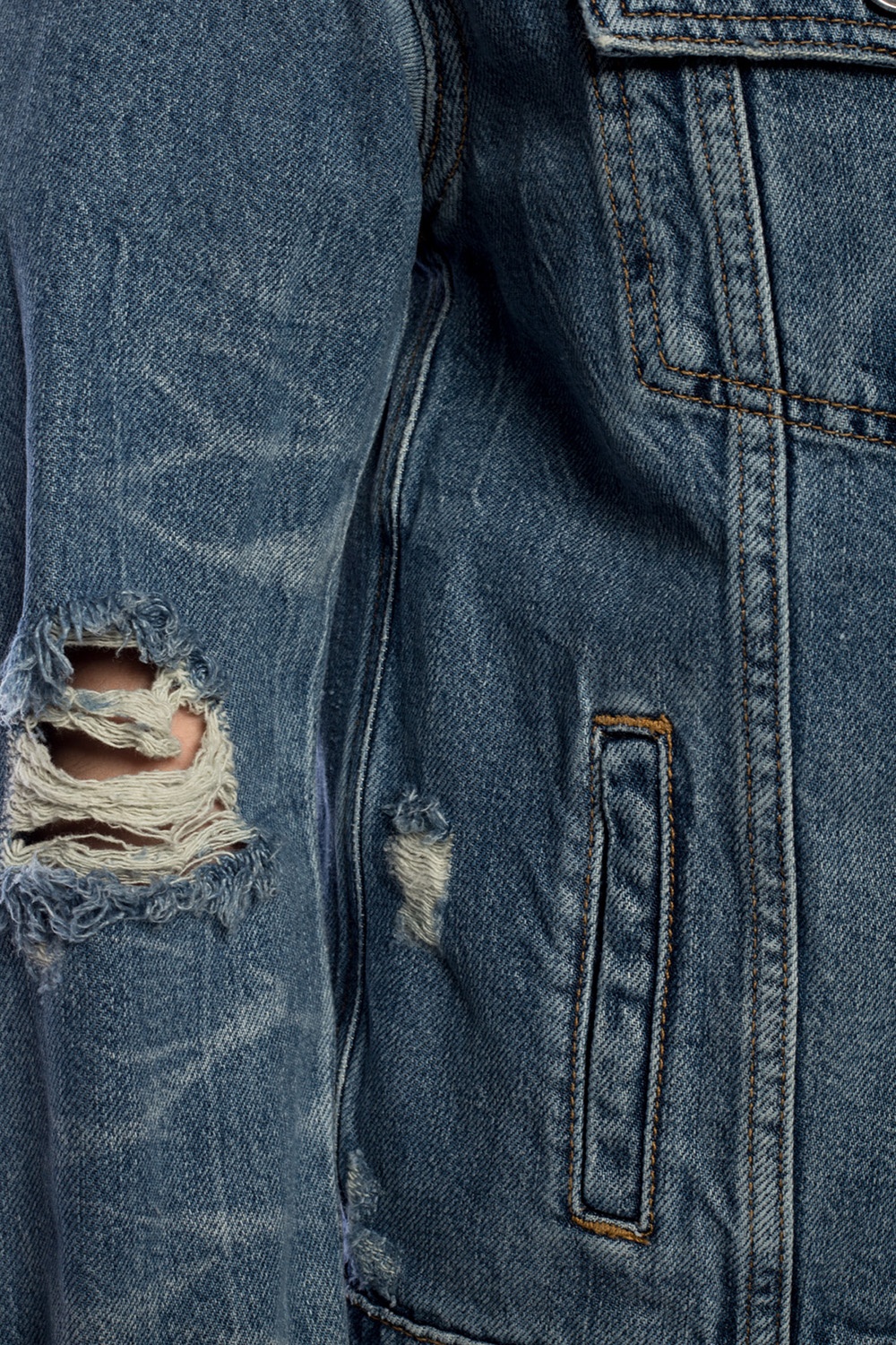 Mila' distressed denim jacket AllSaints 