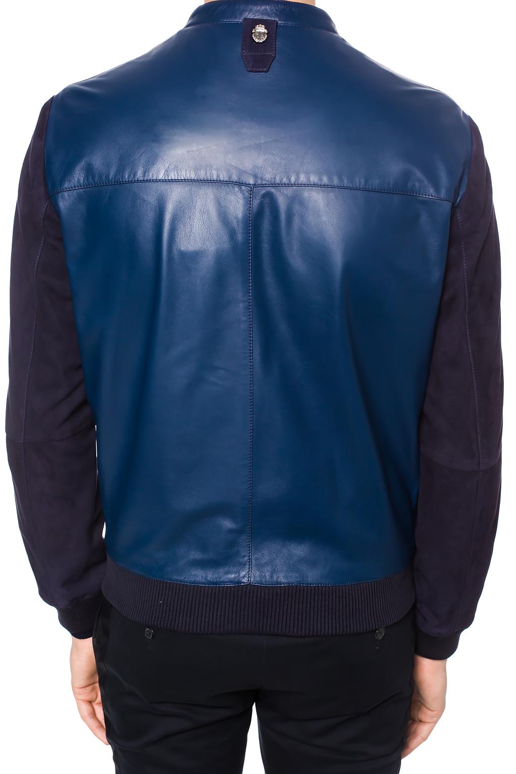 logo embossed bomber jacket