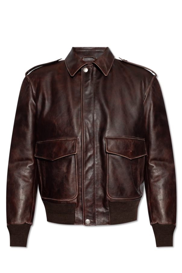 Bally Leather jacket with vintage effect | Men's Clothing | Vitkac