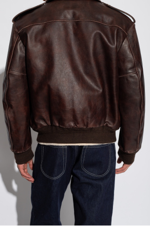 Bally Leather jacket with vintage effect