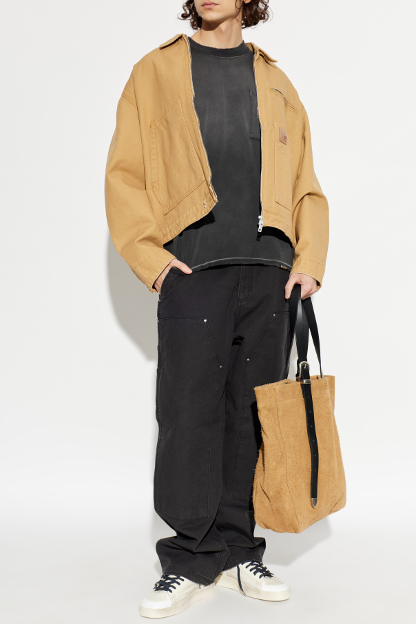 Represent Jeansjacke mit "vintage"-Effekt