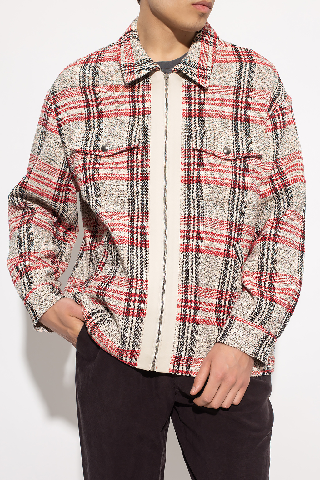 Iro ‘Singala’ checked button jacket