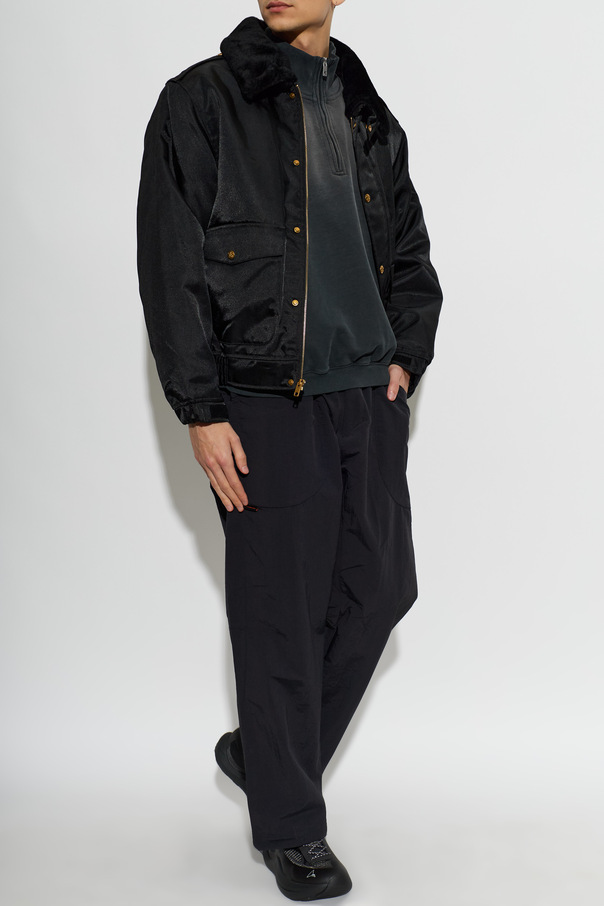 Willy Chavarria Fur-collar jacket